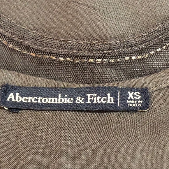 Abercrombie & Fitch Gray Beaded Mini Dress. Fully Lined. Size- XS - Picture 8 of 10